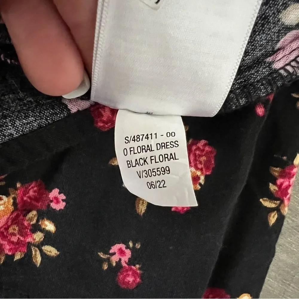 Old Navy Fit & Flare Ruffle Trim Floral Dress Toddler Girl 3T